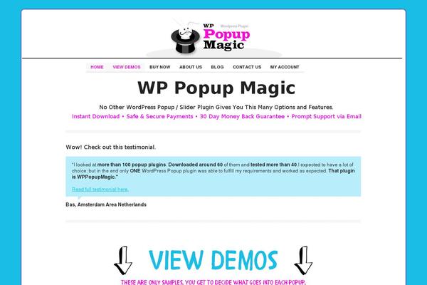 Site using Wp-popup-magic3 plugin