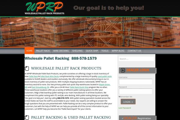 wprpwholesalepalletrack.com site used Wprp