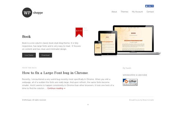 Iconic One theme site design template sample