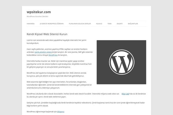 Twenty Twelve theme site design template sample