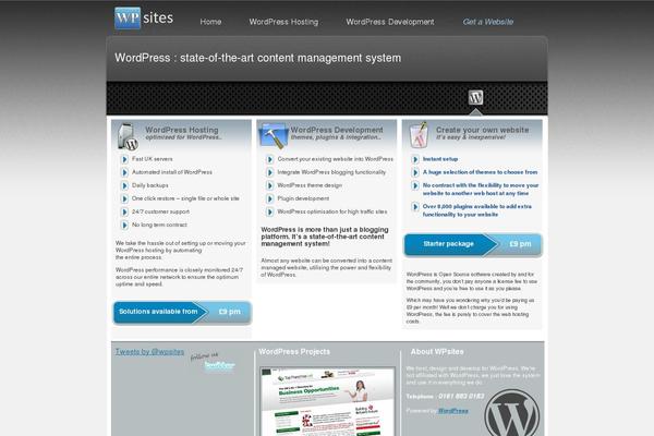 wpsites.co.uk site used Wp-sites2