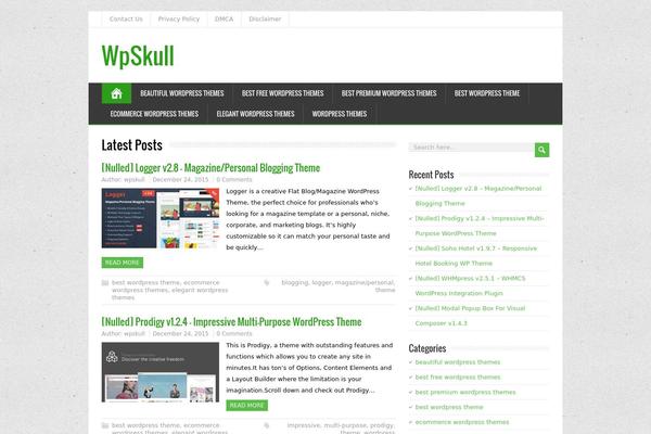 WordPress website example screenshot