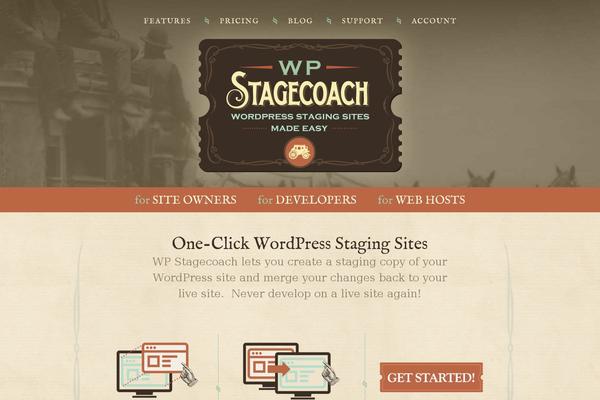 wpstagecoach.com site used Stagecoach