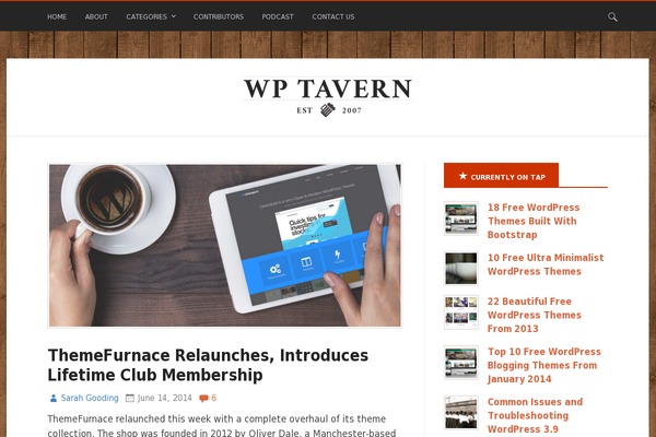 wptavern.com site used Wp-tavern-2021