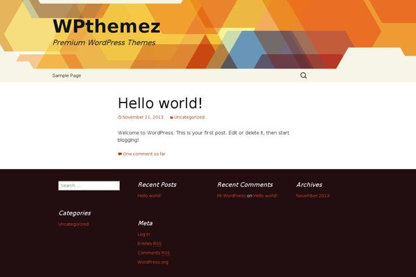 WordPress website example screenshot