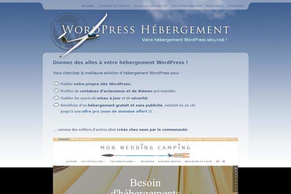 wpweb.fr site used Twentytwelve_wh_child