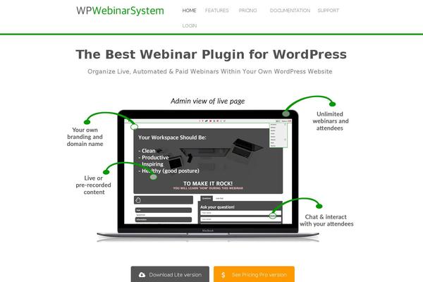 wpwebinarsystem.com site used Wpwebinarsystem