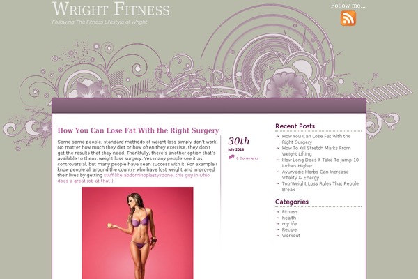 A little touch of purple theme site design template sample