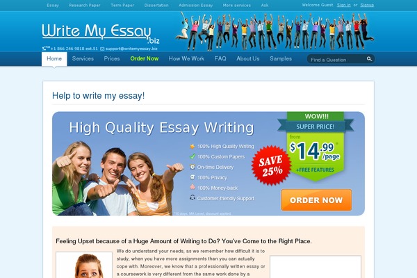 writemyessay.biz site used Answers