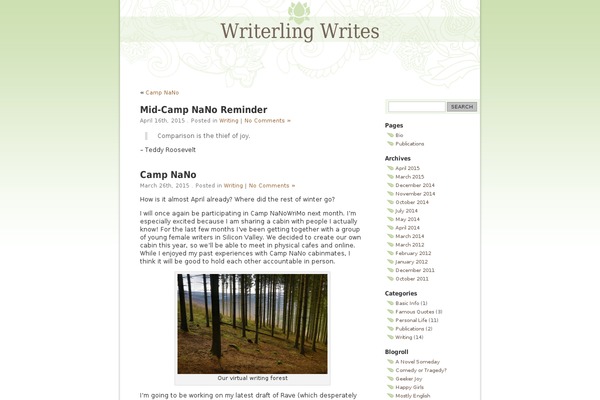 writerling.com site used Mondo-zen-theme