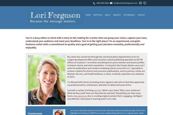 writerloriferguson.com site used Mono