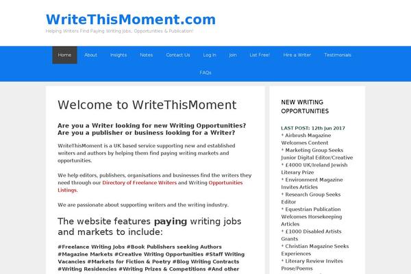 writethismoment.com site used Aaroncourt