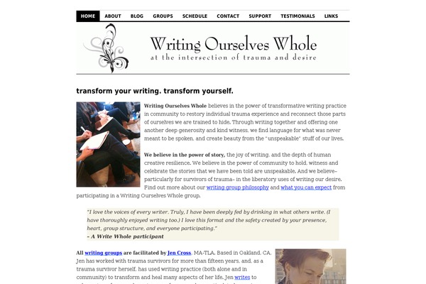 WordPress website example screenshot