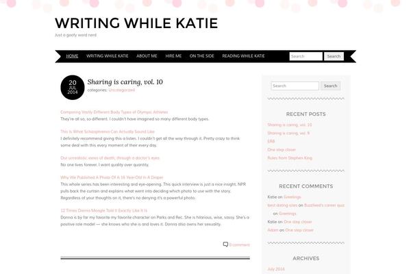 writingwhilekatie.com site used Adelle
