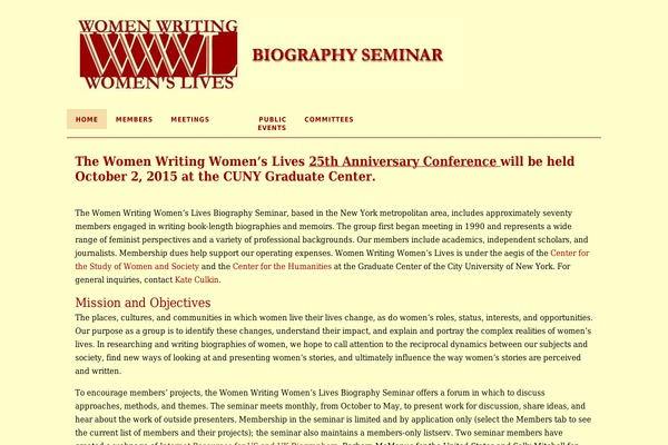 WordPress website example screenshot