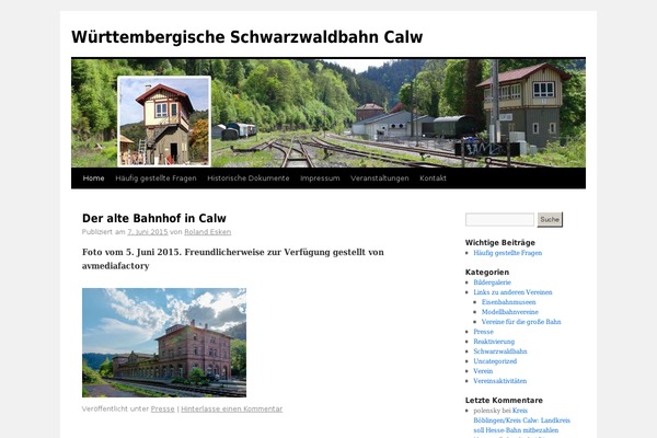 WordPress website example screenshot