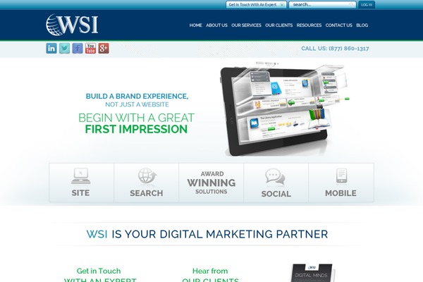 WSI genesis theme site design template sample