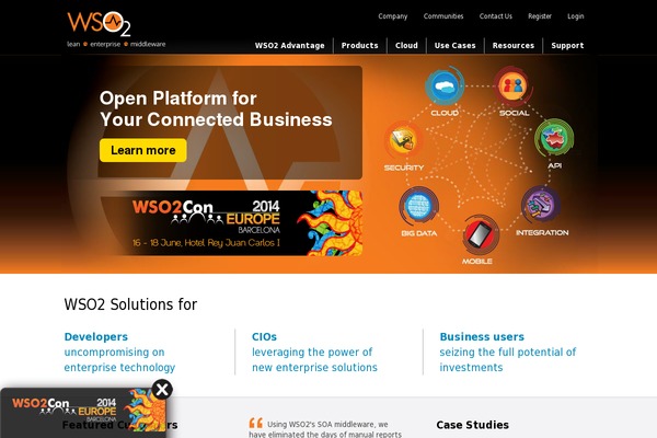 wso2.com site used Wso2coneu17