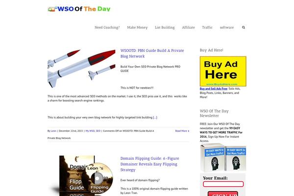 WordPress website example screenshot