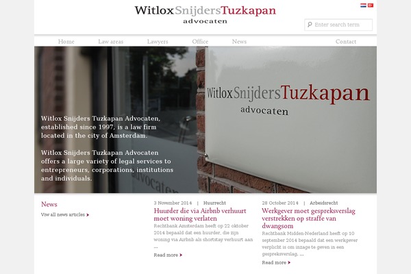 wstadvocaten.nl site used Wst2012