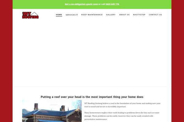 WordPress website example screenshot