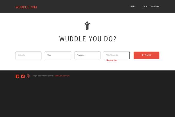 wuddle.com site used Eventbuilder