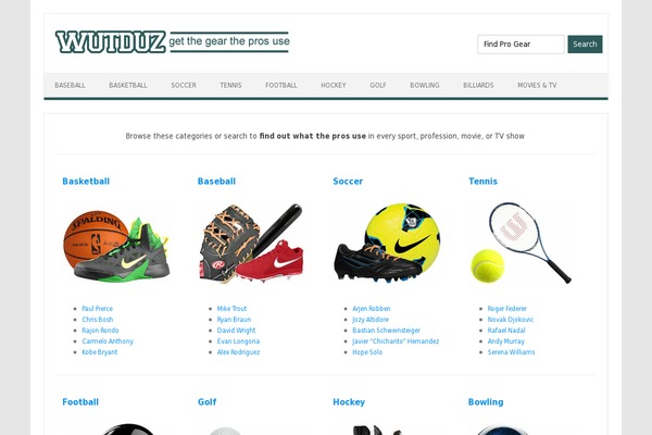 WordPress website example screenshot