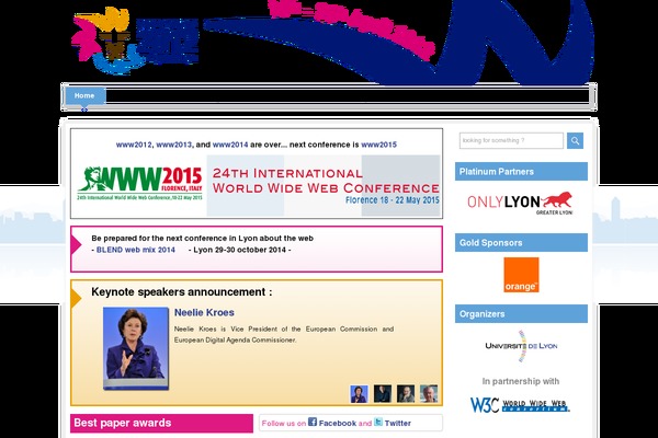 www2012.org site used Www2012