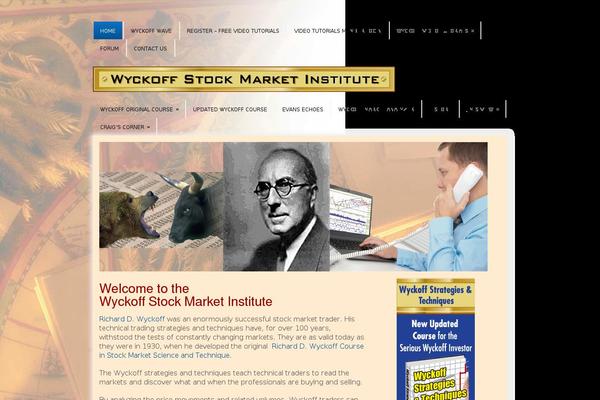 wyckoffstockmarketinstitute.com site used One-click-child-theme