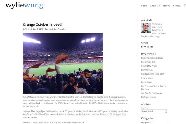 WordPress website example screenshot