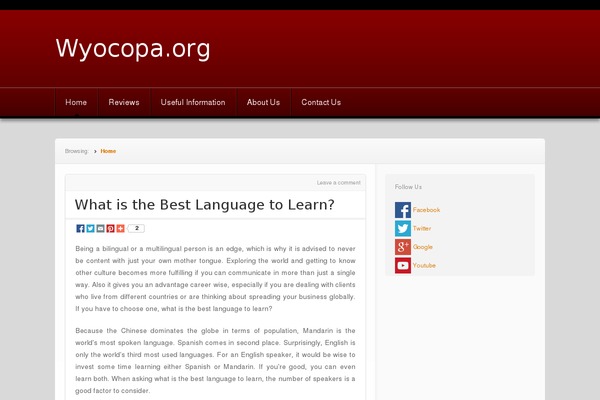 wyocopa.org site used Toko Online