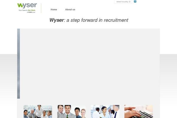 Site using Wyser-global-menu plugin