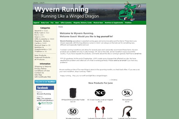 wyvernrunning.com site used Wyvern
