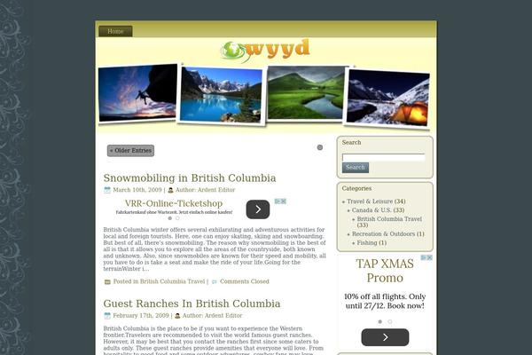 WordPress website example screenshot