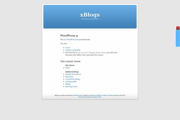 Home theme site design template sample