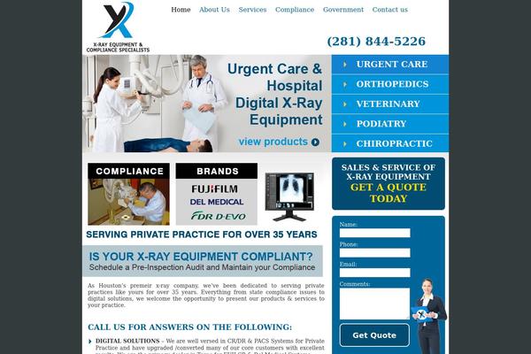 x-ray theme websites examples