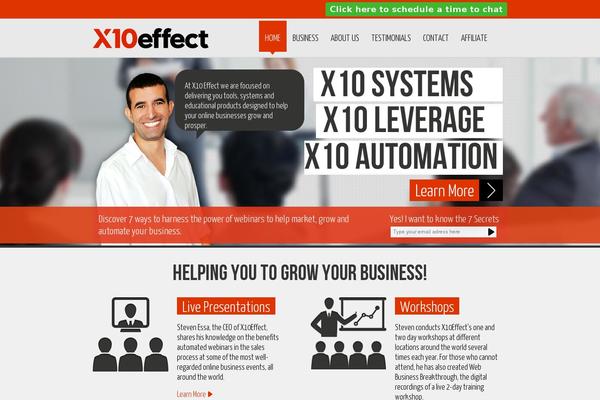 x10effect.com site used X10effect