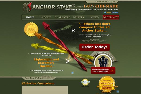 x3anchorstake.com site used X3anchorestake_com