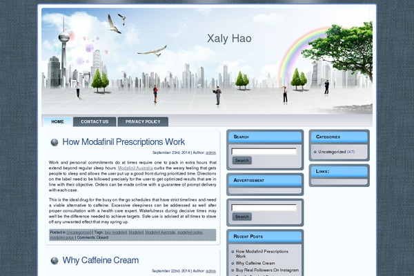 WordPress website example screenshot