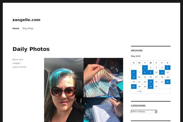 Twenty Sixteen theme site design template sample