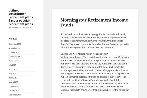 WordPress website example screenshot