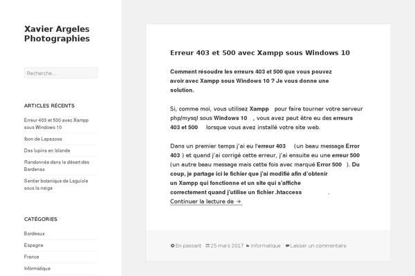 WordPress website example screenshot