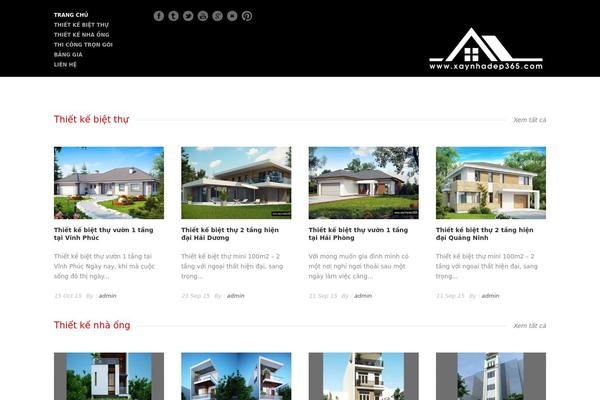 Architecture website example screenshot