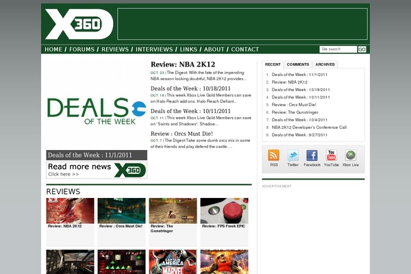 Site using Featured Content Gallery plugin