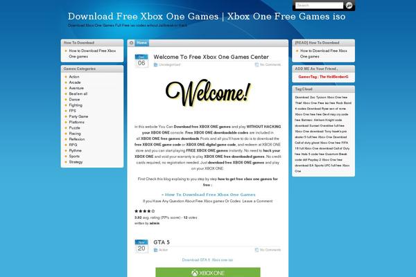 xboxonegamesfree.com site used I3theme-1-8-classic