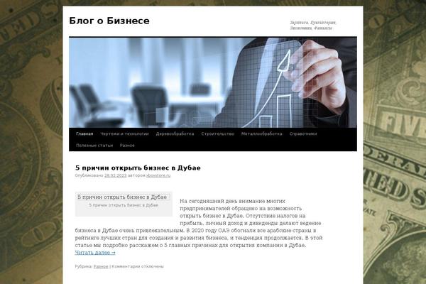 WordPress website example screenshot