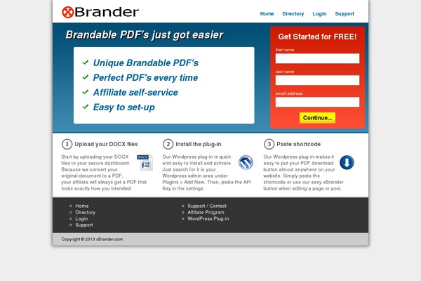 xbrander.com site used Xbrander