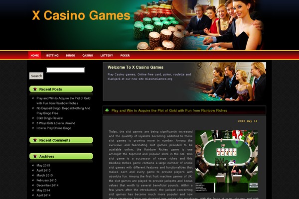 xcasinogames.org site used Goldencasino