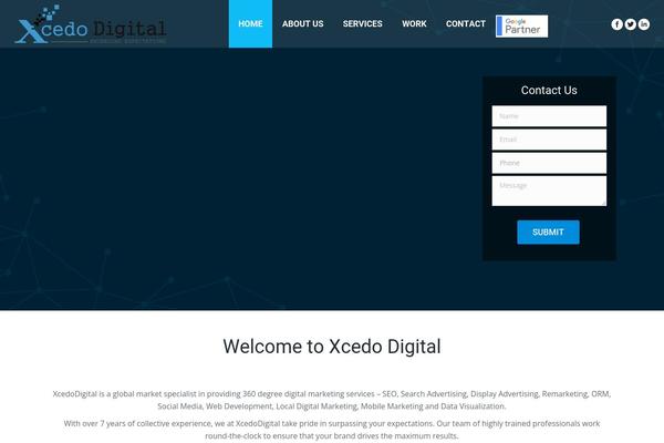 The7 theme site design template sample