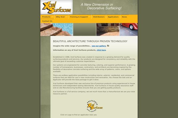 xcelsurfaces.com site used Xcel-surfaces